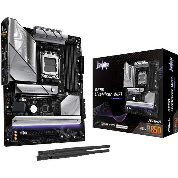 ASRock B850 LiveMixer WiFi AMD Socket AM5 ATX Motherboard - CCL